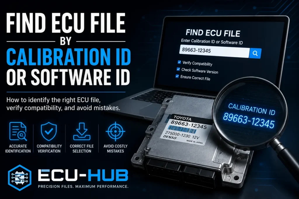 Find ECU file by Calibration ID or Software ID